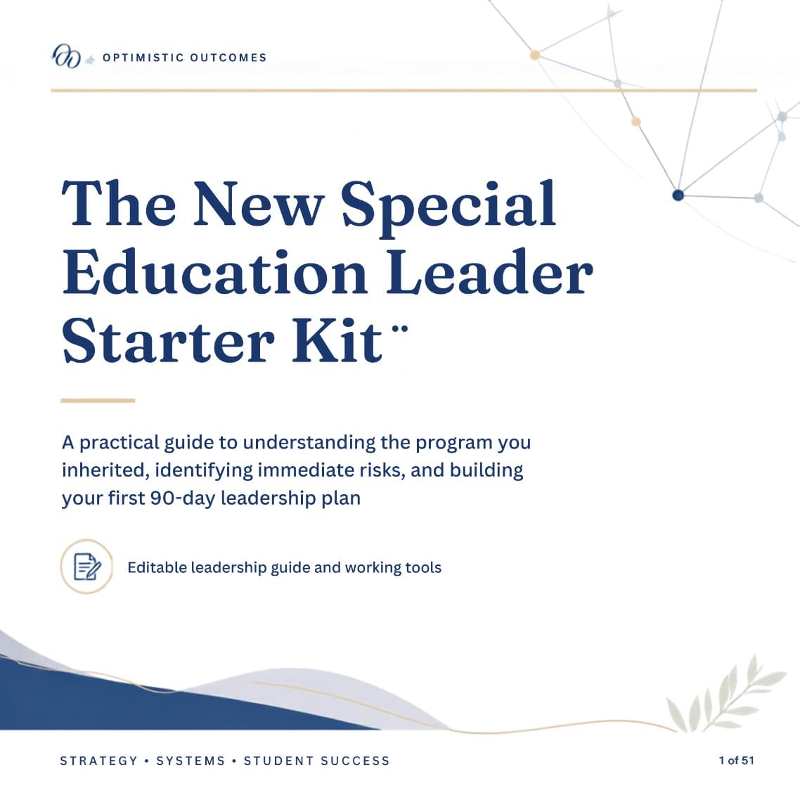 Cover page of The New Special Education Leader Starter Kit.